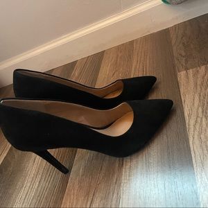 pointed toe suede heels 8.5
